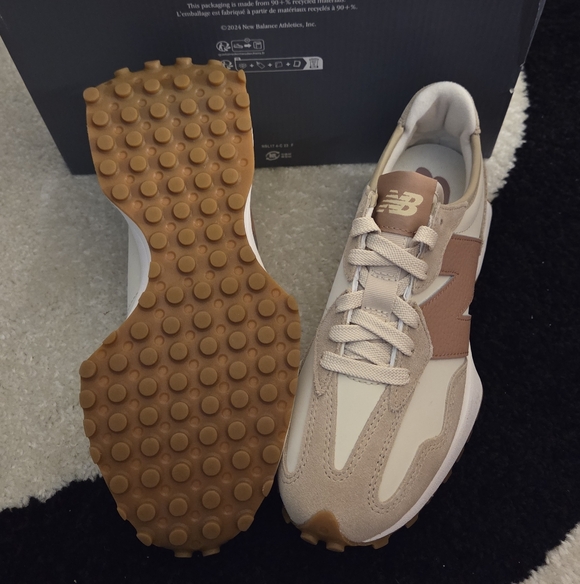 NEW BALANCE 327 INCENSE/BONE/LANDSLIDE SNEAKER SZ 7W - Picture 4 of 6